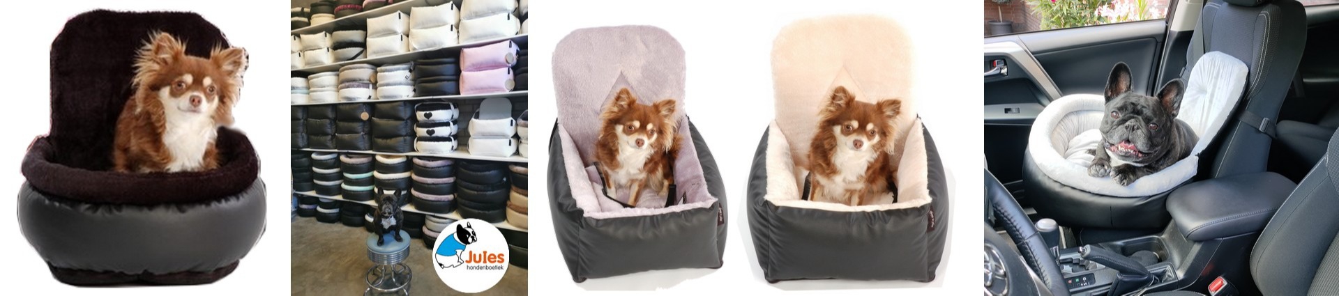 Angel and Gladys autostoel voor honden